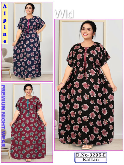 Design 3296 Wld Alpine Kaftan Nighty Exporter