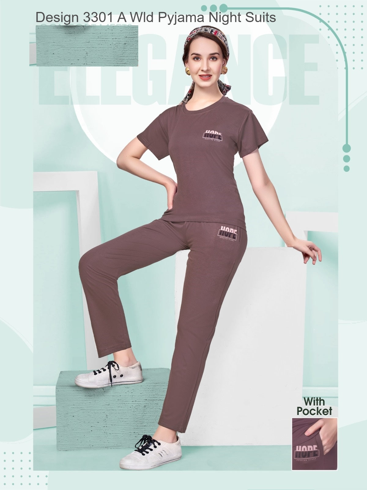 Design 3301 A Wld Tencil Pyjama Night Suits Manufacturer Ahmedabad