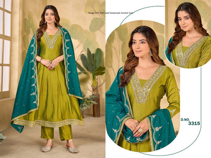 Design 3315-3316 Ladyf Vichitra Readymade Anarkali Suits Manufacturer