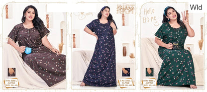 Design 3359 Wld Alpine Night Gowns Wholesaler Ahmedabad