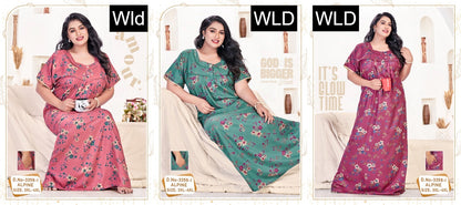 Design 3359 Wld Alpine Night Gowns Manufacturer India