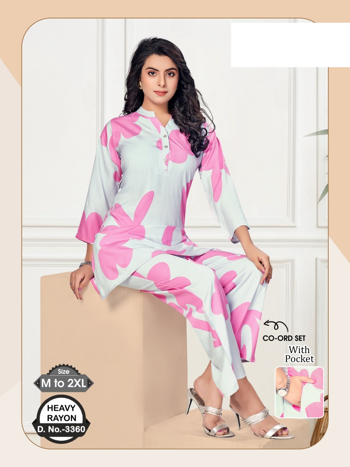 Design 3360 Wld Rayon Co Ord Set Exporter India