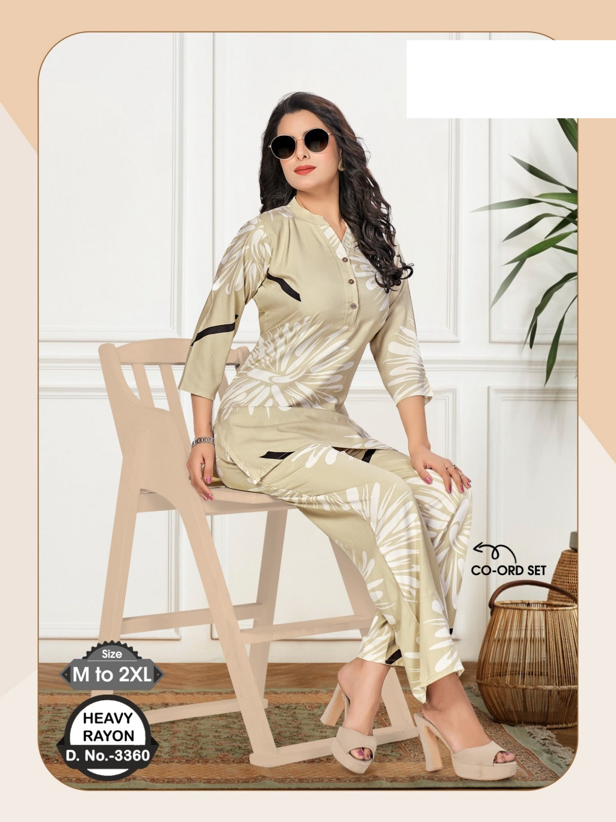 Design 3360 Wld Rayon Co Ord Set Exporter India