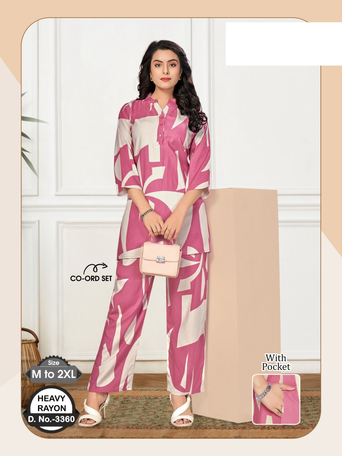 Design 3360 Wld Rayon Co Ord Set Exporter India