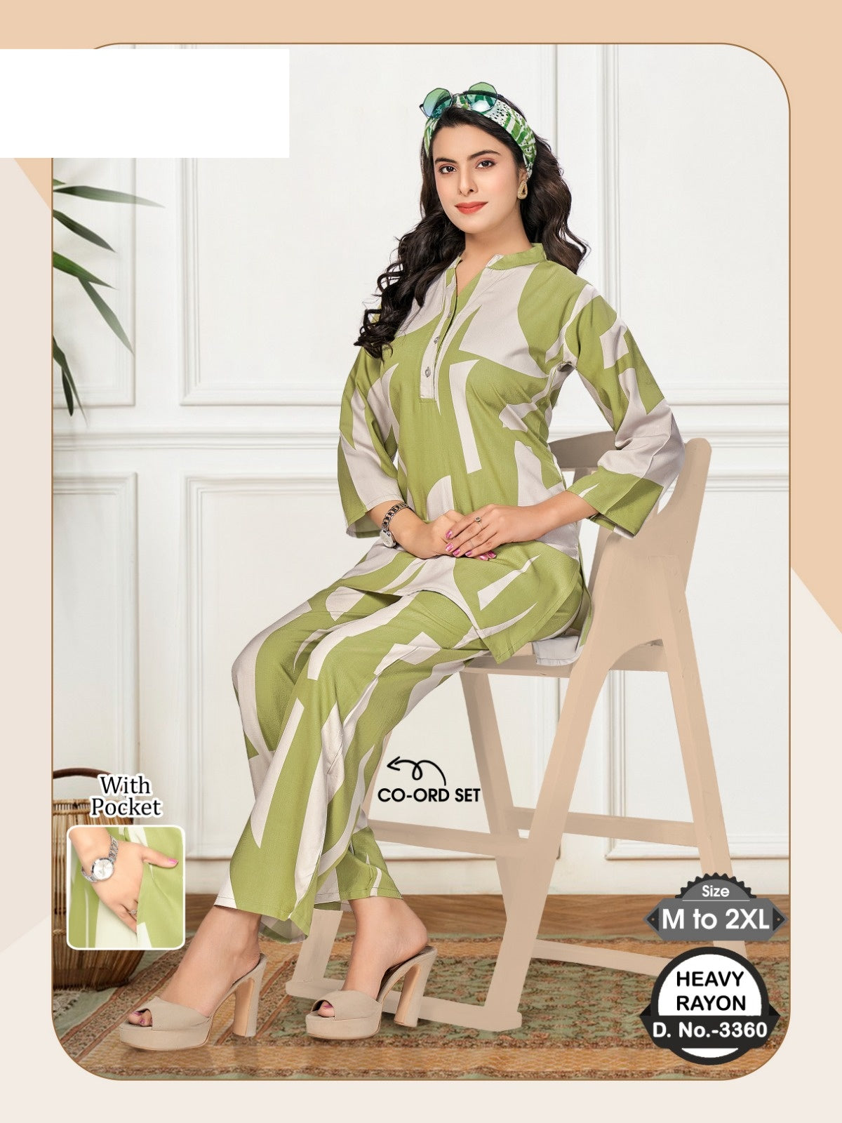 Design 3360 Wld Rayon Co Ord Set Exporter India