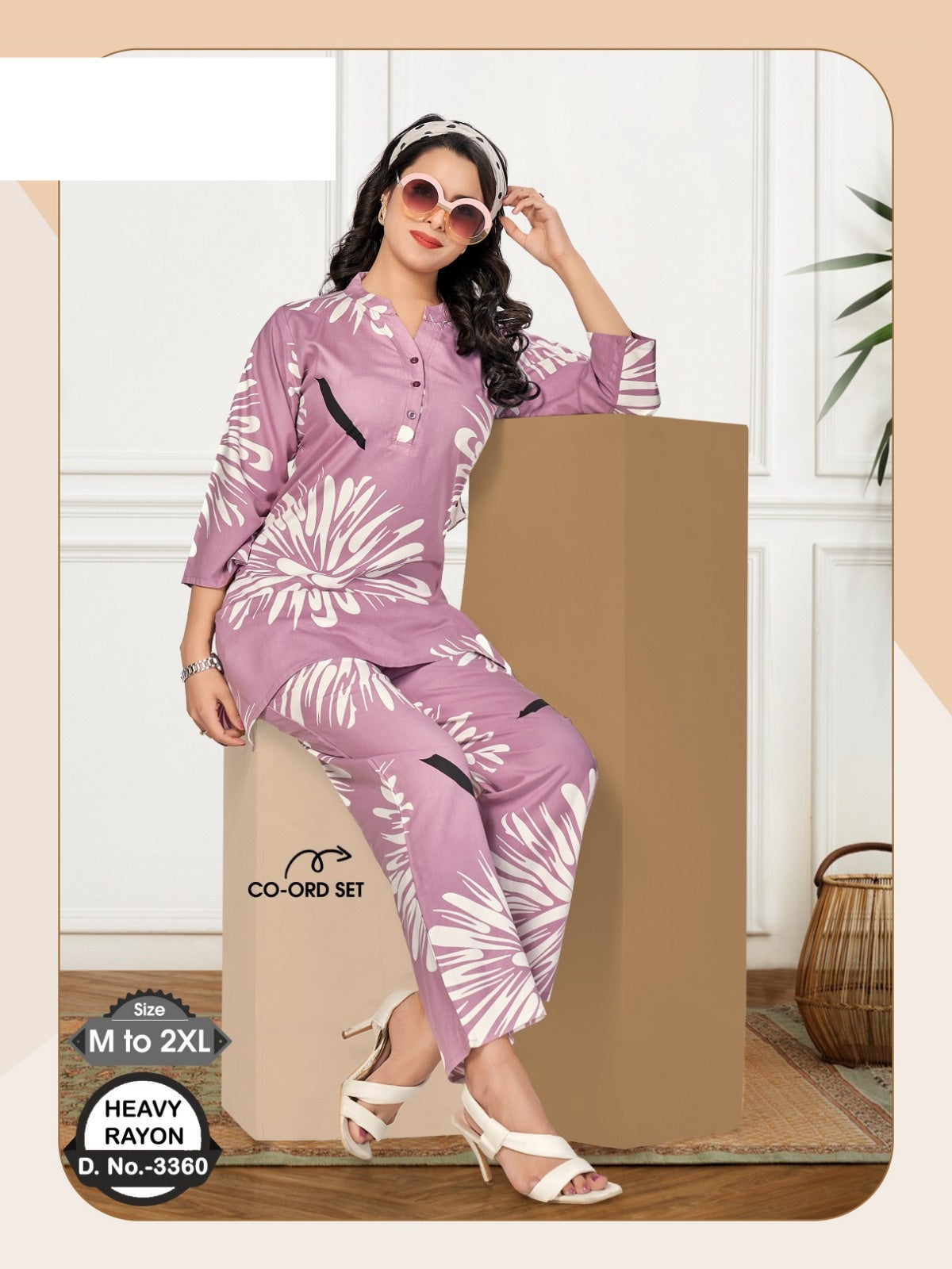 Design 3360 Wld Rayon Co Ord Set Exporter India