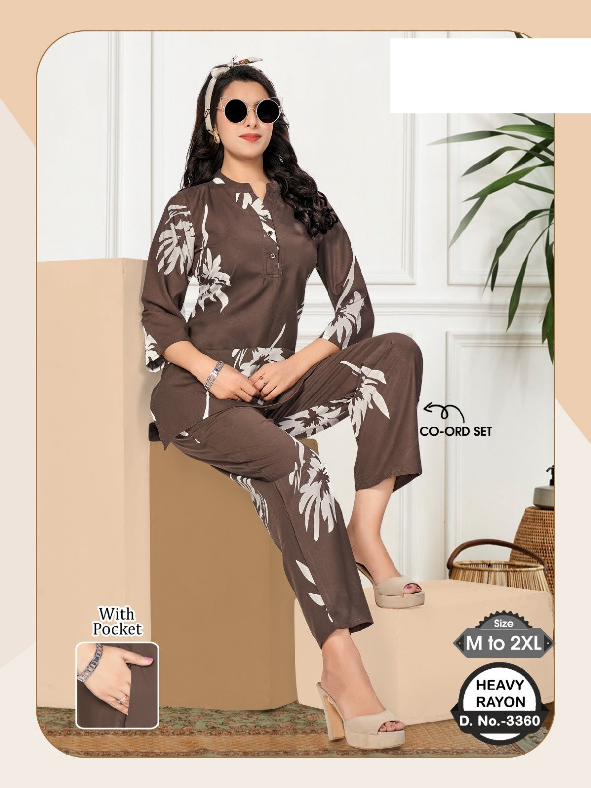 Design 3360 Wld Rayon Co Ord Set Exporter India