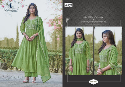 Design 3367 To 3370 Ladyf Mul Chanderi Readymade Anarkali Suits Supplier Ahmedabad