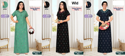 Design 3377 Wld Hosiery Night Gowns Manufacturer India