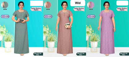 Design 3377 Wld Hosiery Night Gowns Manufacturer India