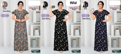 Design 3377 Wld Hosiery Night Gowns Manufacturer India