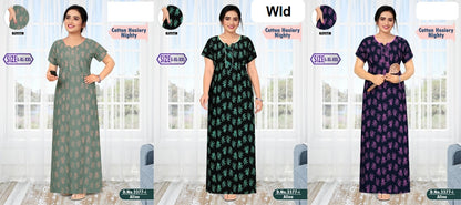 Design 3377 Wld Hosiery Night Gowns Manufacturer India