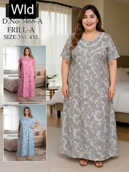 Design 3428-3468 Wld Rayon Night Gowns Wholesale Price