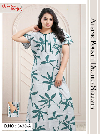 Design 3430-3432 Ruchee Fashion Alpine Night Gowns Supplier India