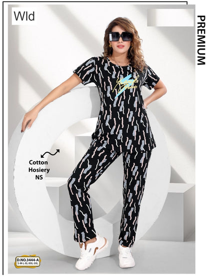 Design 3444 A Wld Cotton Pyjama Night Suits Supplier
