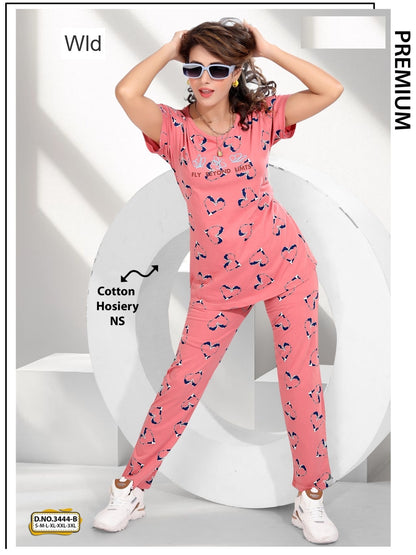 Design 3444 B Wld Cotton Pyjama Night Suits Exporter