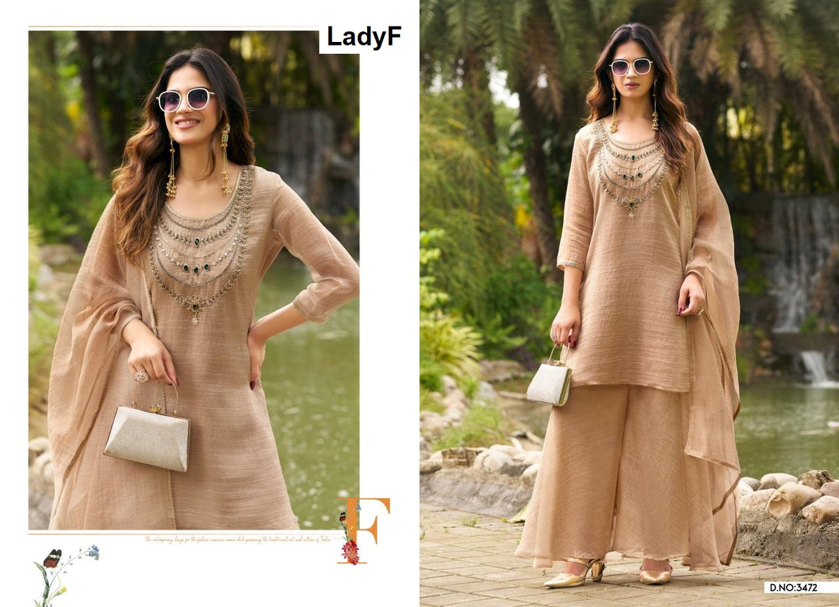 Design 3471 To 3473 Ladyf Salsa Readymade Plazzo Style Suits Supplier Gujarat