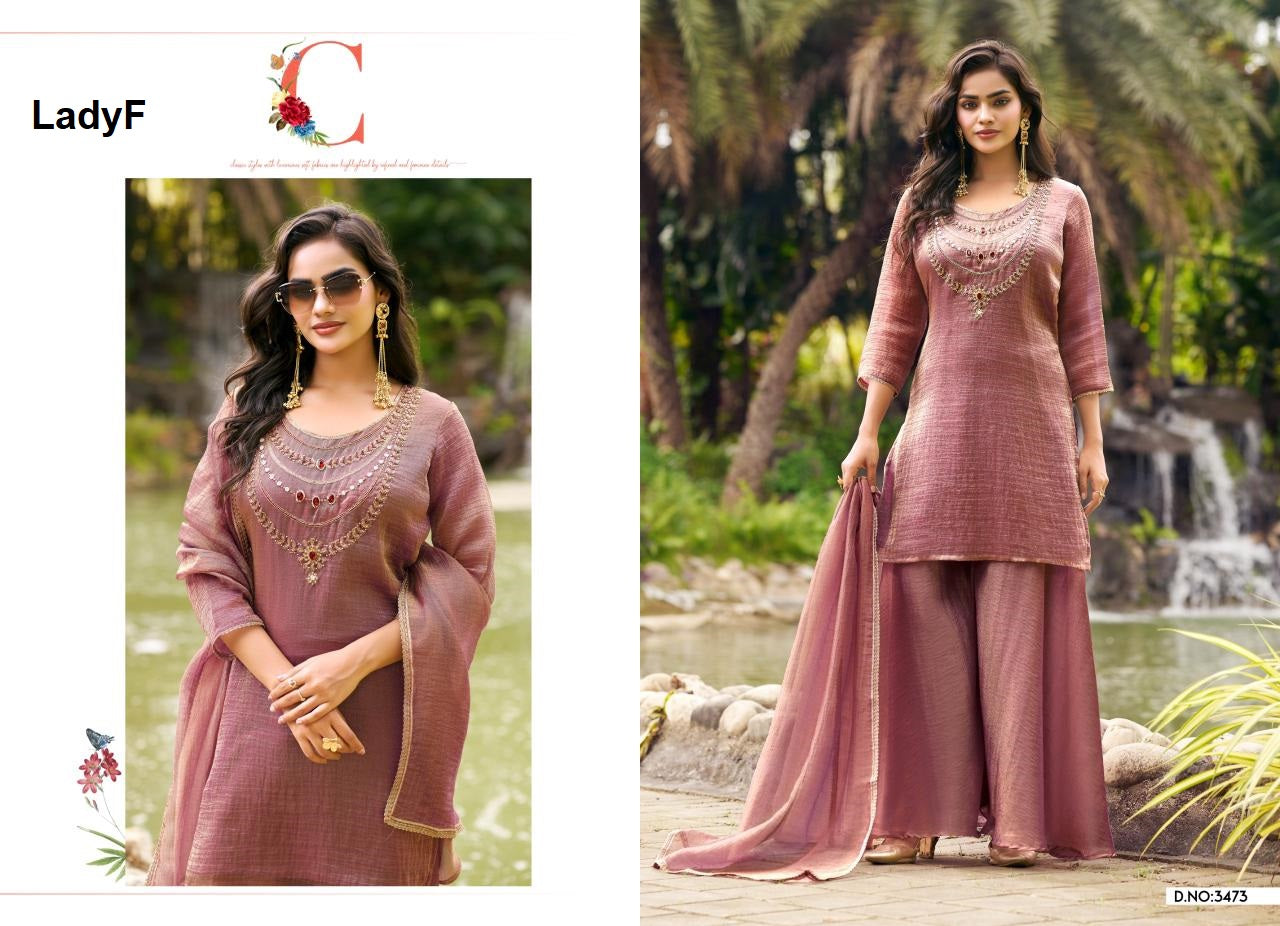 Design 3471 To 3473 Ladyf Salsa Readymade Plazzo Style Suits Supplier Gujarat