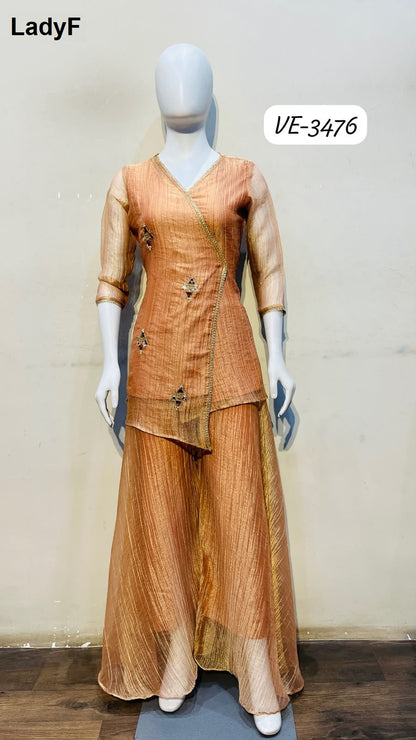 Design 3476 To 3478 Ladyf Salsa Top Bottom Set Exporter India