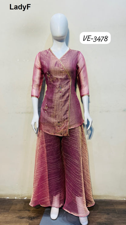 Design 3476 To 3478 Ladyf Salsa Top Bottom Set Exporter India