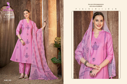 Design 351-354 Poonam Designer Cotton Readymade Anarkali Suits Wholesale