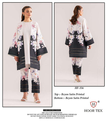 Design 356-373 Karachi Hoor Tex Reyon Co Ord Set Wholesale