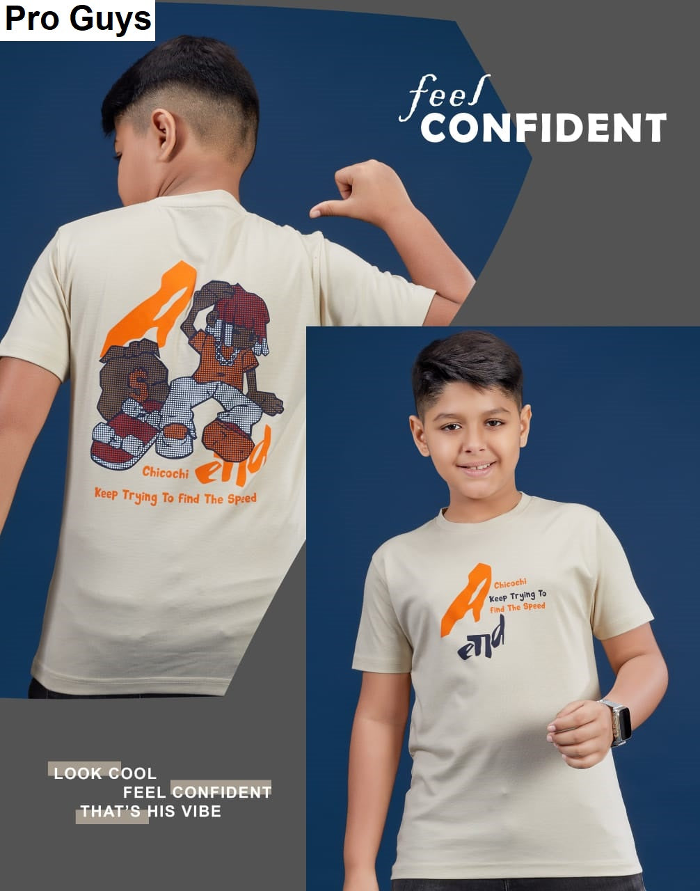 Design 3734 Pro Guys Tencil Lycra Boys Tshirt Exporter Gujarat