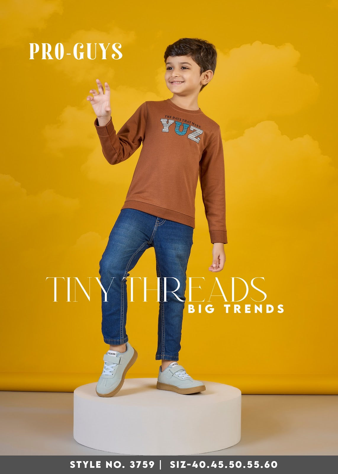 Design 3759 Pro Guys Cotton Looper Boys Tshirt Exporter Gujarat