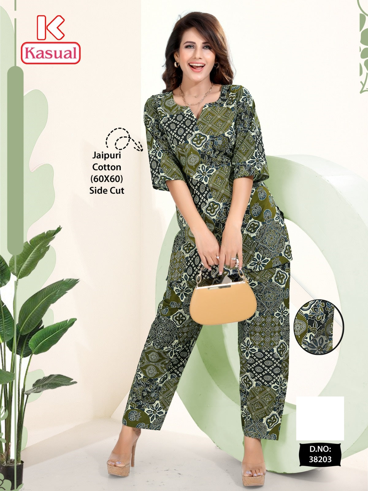 Design 38201-38206 Kasual Cotton Co Ord Set Exporter India