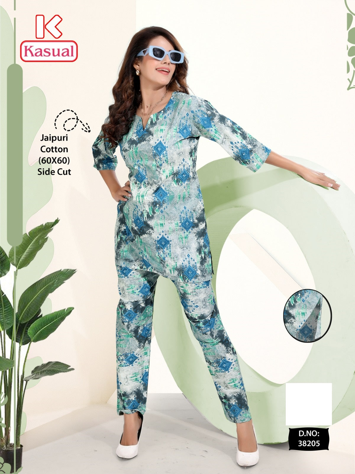 Design 38201-38206 Kasual Cotton Co Ord Set Exporter India