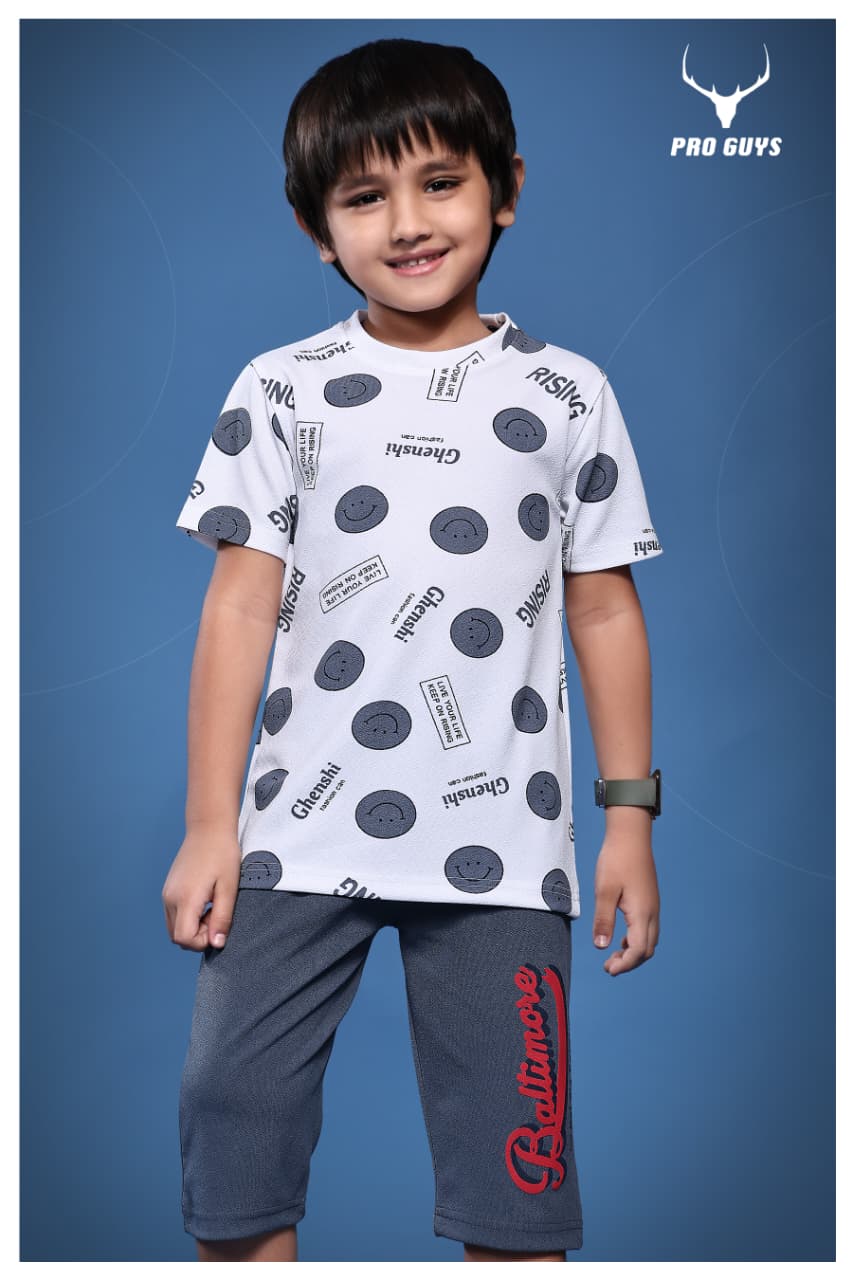 Design 3929 Pro Guys Knit Boys Capri Night Suit Wholesaler