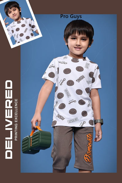Design 3929 Pro Guys Knit Boys Capri Night Suit Wholesaler