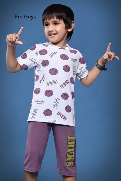 Design 3929 Pro Guys Knit Boys Capri Night Suit Wholesaler