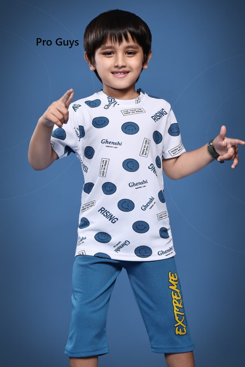 Design 3929 Pro Guys Knit Boys Capri Night Suit Wholesaler