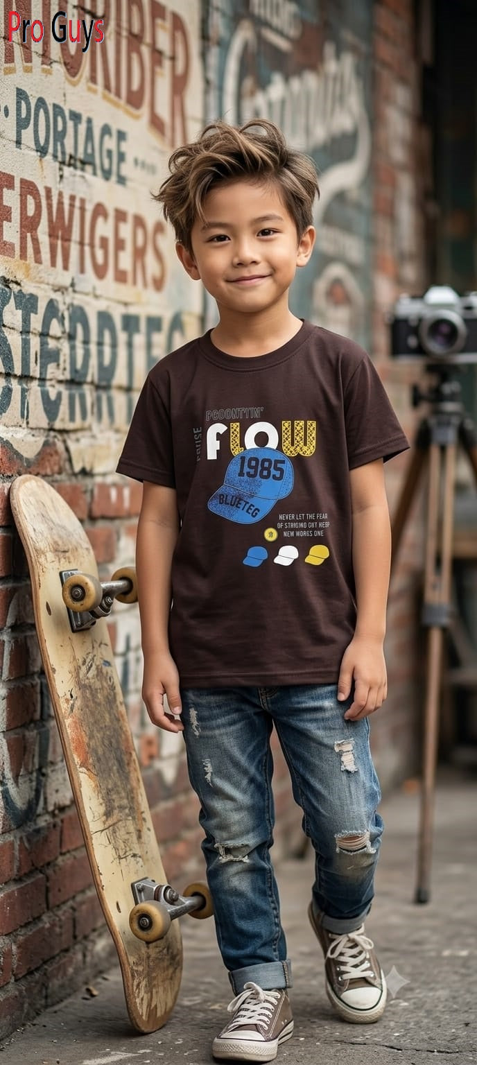 Design 3971 Pro Guys Tencil Lycra Boys Tshirt Wholesale Rate