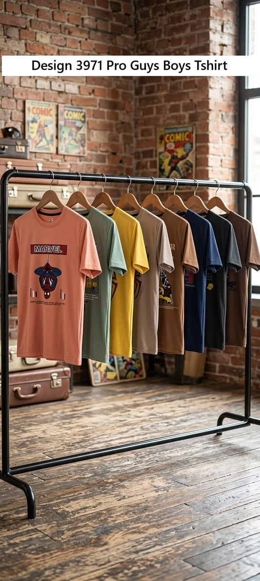 Design 3971 Pro Guys Tencil Lycra Boys Tshirt Wholesale Rate
