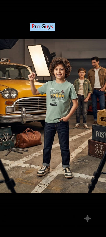 Design 3971 Pro Guys Tencil Lycra Boys Tshirt Wholesale Rate