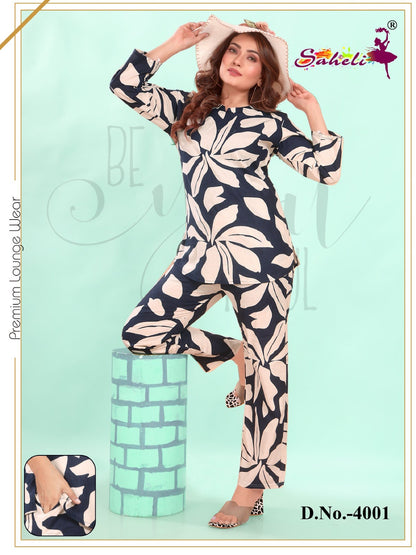 Design 4001 Aanvi Saheli Cotton Co Ord Set Manufacturer India