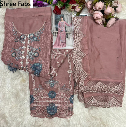 Design 4010 Shree Fabs Chiffon Pakistani Salwar Suits Supplier Gujarat