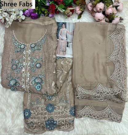 Design 4010 Shree Fabs Chiffon Pakistani Salwar Suits Supplier Gujarat