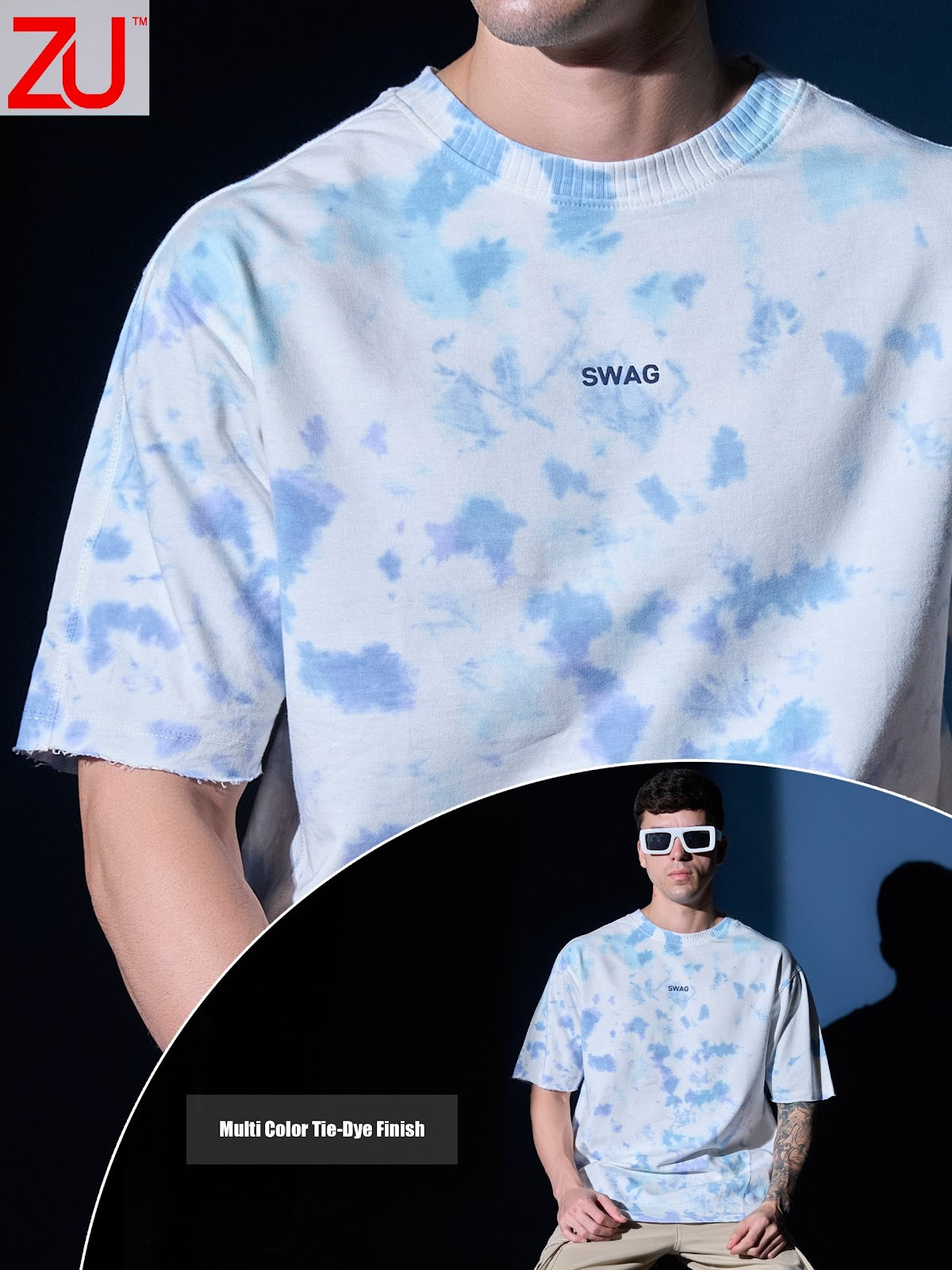 Design 401 Drop Shoulder Zu Clothing Looper Mens Tshirts Supplier
