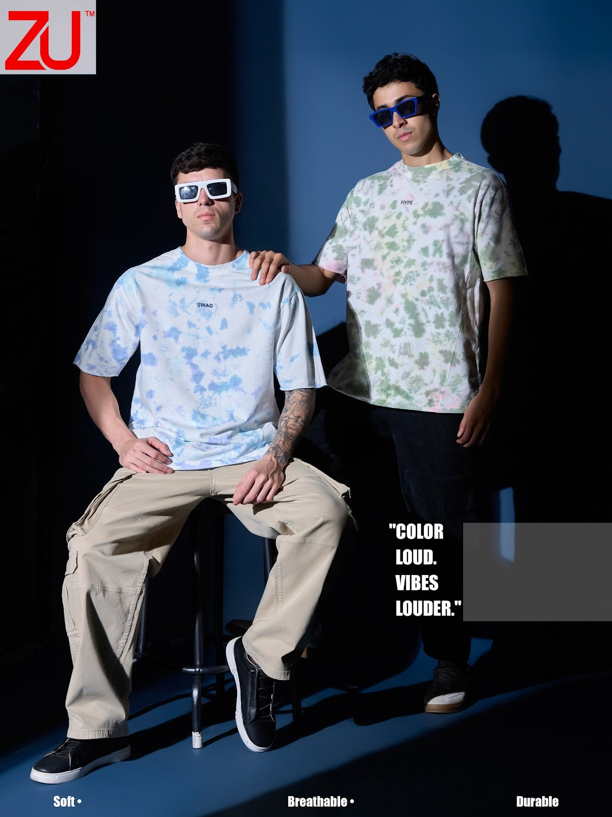 Design 401 Drop Shoulder Zu Clothing Looper Mens Tshirts Supplier
