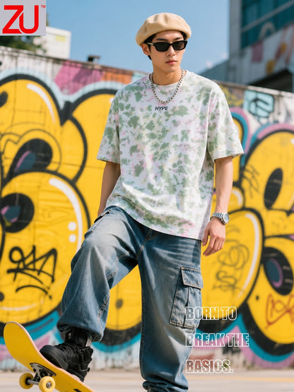Design 401 Drop Shoulder Zu Clothing Looper Mens Tshirts Supplier