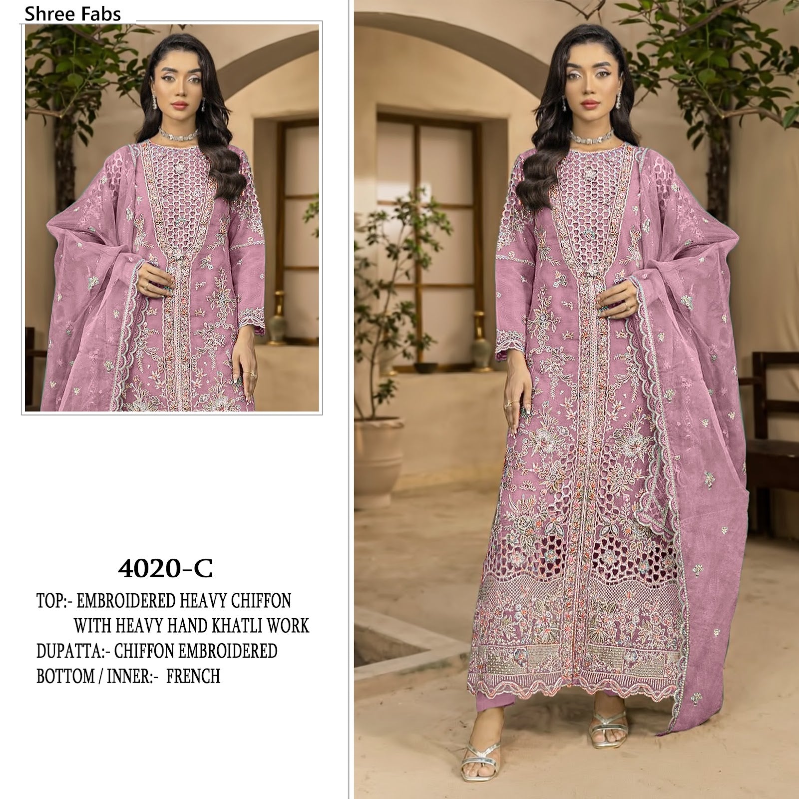 Design 4020 Shree Fabs Chiffon Pakistani Salwar Suits Manufacturer Ahmedabad