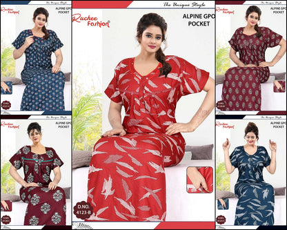 Design 4119-4130 Ruchee Fashion Alpine Night Gowns Wholesale Price