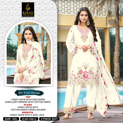 Design 437 Abc Khas Armani Satin Pakistani Readymade Suits Manufacturer