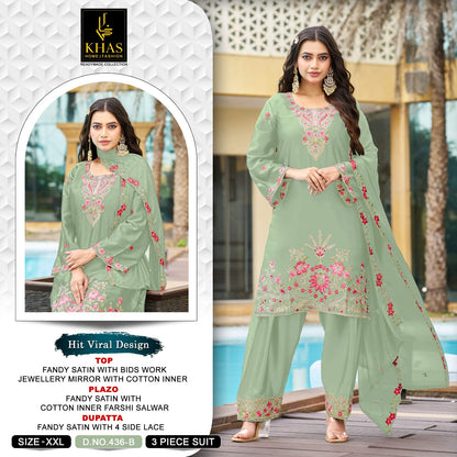 Design 437 Abc Khas Armani Satin Pakistani Readymade Suits Manufacturer