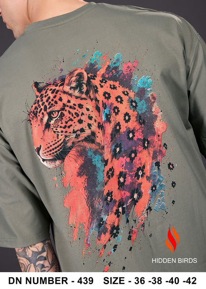 Design 439 Front-Back Print Hidden Birds Imported Mens Tshirts Wholesaler India