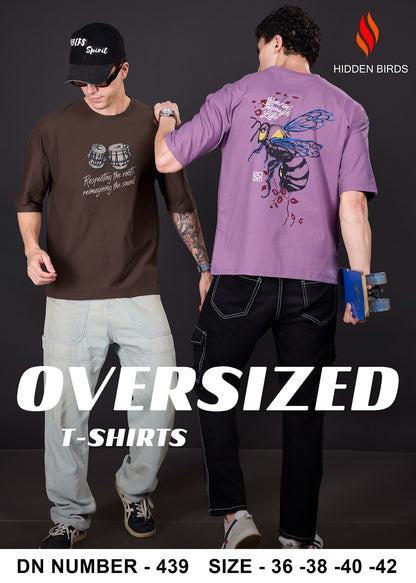 Design 439 Front-Back Print Hidden Birds Imported Mens Tshirts Wholesaler India