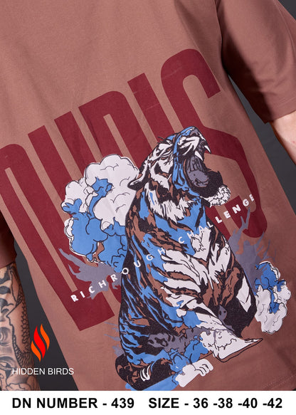 Design 439 Front-Back Print Hidden Birds Imported Mens Tshirts Wholesaler India